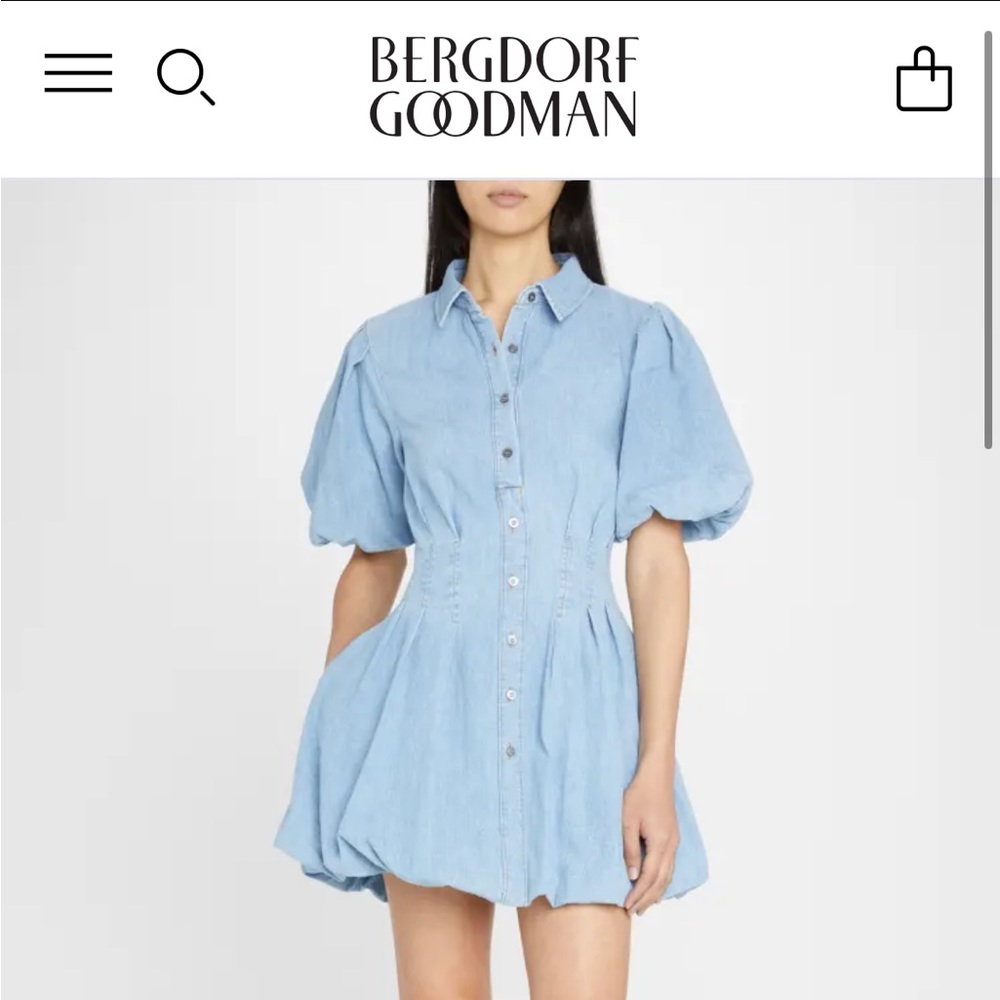 NWT Jonathan Simkhai denim mini dress! Size 0